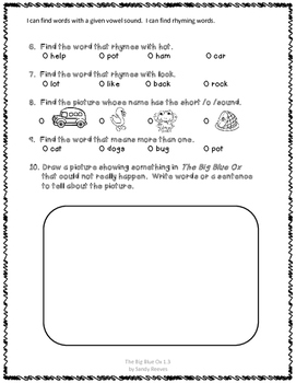 Reading Street First Grade UNIT 1 Selection Tests 6