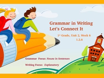 Preview of Reading Street First Grade Unit 2 Week 6 Grammar in Writing