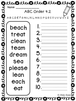 reading street first grade abc order unit 4 by mindy beams tpt