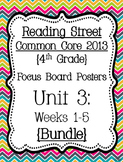 Reading Street Focus Board Posters: 4th Grade Unit 3 Weeks