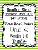 Reading Street Focus Board Posters: 4th Grade Unit 4 Weeks