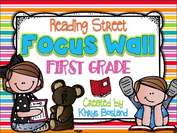 Preview of Reading Street Focus Wall - First Grade-EDITABLE {Entire Year - Over 330 Pages}