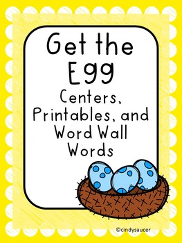 Preview of Reading Street, Get the Egg,  Printables and Centers/Distance Learning