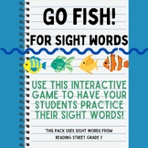 Reading Street Go Fish High Frequency Words First Grade Game
