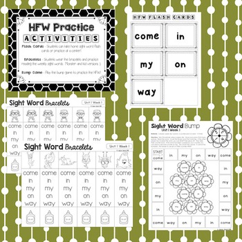 Reading Street - Grade 1 Unit 1 Week 1 Activity Pack by Texan Teach