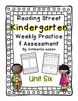 Preview of Reading Street Kindergarten Assessment and Review Pack Unit 6