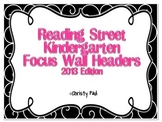 Reading Street Kindergarten Black and Pink Focus Wall Headers