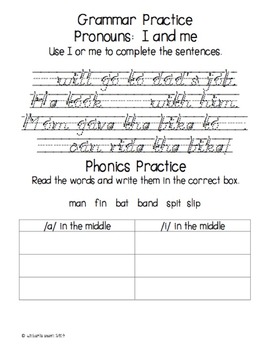 Reading Street Kindergarten Homework Unit 6 (D'nealian handwriting ...