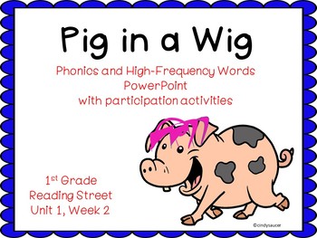 Preview of Pig in a Wig, PowerPoint with Student Engagement