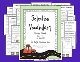 Reading Street Selection Vocabulary, 2nd Grade, 2013