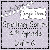 Digital Spelling Sort- 4th Grade Reading Street Unit 6