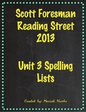 Reading Street Spelling Unit 3