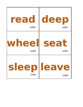 Preview of Reading Street Spelling and High Frequency Word Cards
