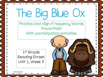 Preview of The Big Blue Ox, PowerPoint with Student Engagement