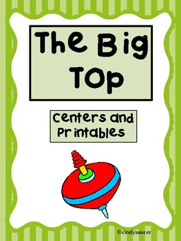 Preview of Reading Street,  The Big Top,  Centers and Printables/Distance Learning