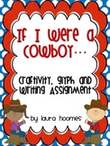 Cowboys Craftivity, Glyph and Writing Prompt