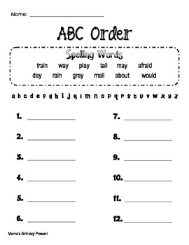 Reading Street Unit 4 Daily Word Work Spelling Worksheets