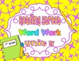 Reading Street Unit 5 Daily Word Work/Spelling Worksheets 