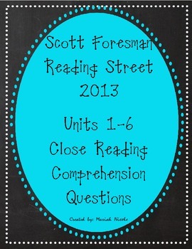 Preview of Reading Street Units 1-6 Close Reading Comprehension MEGA BUNDLE! - Grade 3
