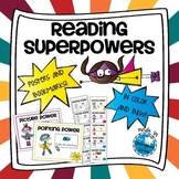 Reading Superpowers: Reading Strategies Posters and Bookmarks