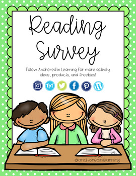 Reading Survey by Fourth Grade in Room 210 | Teachers Pay Teachers