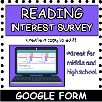 Preview of Reading Survey - Attitude and Interest - Google Form