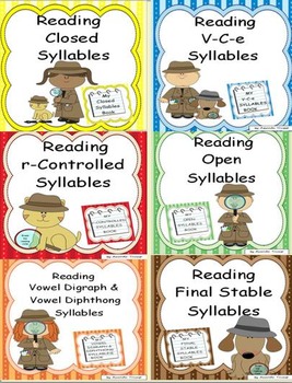 Preview of Reading Syllable Types Bundle Packet