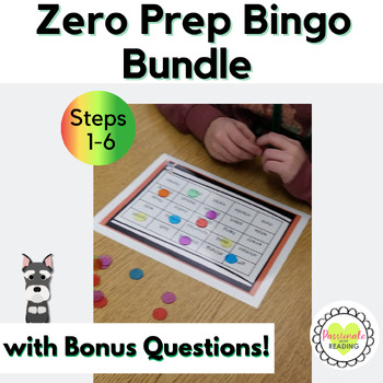Preview of Lo Prep Reading System Bingo Game Bundle for Step1-6 A Fun Review of 4 Syllables