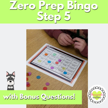 Preview of No Prep Reading System Phonics Bingo Game Aligns With Step 5