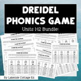 Reading System Hanukkah Dreidel Phonics Game for Steps 1-12