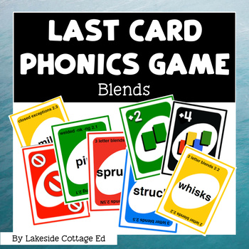 Preview of Reading System Step 2 Last Card Phonics Game
