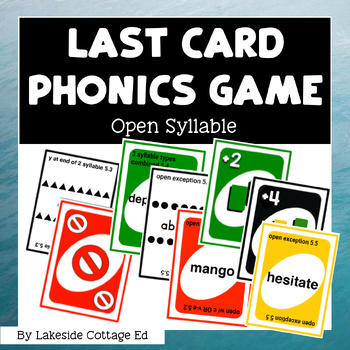 Preview of Reading System Step 5 Last Card Phonics Game