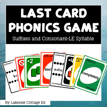 Preview of Reading System Step 6 Last Card Phonics Game