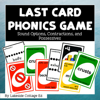 Preview of Reading System Step 7 Last Card Phonics Game