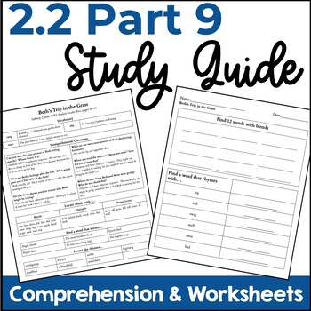 Preview of Substep 2.2 Reading System Part 9 Study Guide