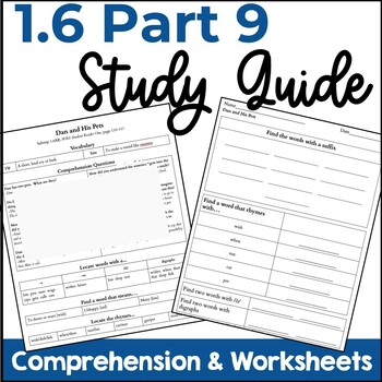 Preview of Substep 1.6 Reading System Part 9 Study Guide