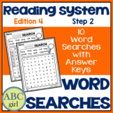 Reading System Step 2 Word Searches