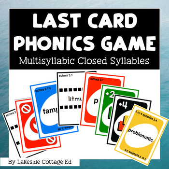 Preview of Reading System Step 3 Last Card Phonics Game