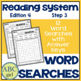 Reading System Step 3 Word Searches