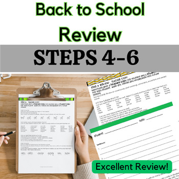 Preview of Reading System Back to School Phonics Review Aligns with Steps 4-6 Zero Prep!
