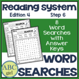 Reading System Step 6 Word Searches