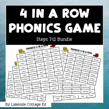 Preview of Reading System Steps 7-12 Four in a Row Phonics Game