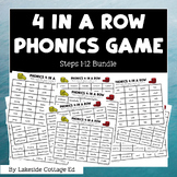 Reading System Steps 1-12 Four in a Row Phonics Game