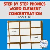 Reading System Steps 1-12 Word Element Concentration Game