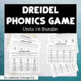 Reading System Steps 1-6 Hanukkah Dreidel Phonics Game Bundle