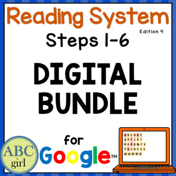 Preview of Reading System Steps 1 to 6 Digital Bundle for Google Slides
