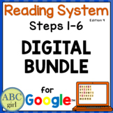 Reading System Steps 1 to 6 Digital Bundle for Google Slides