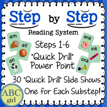 Preview of Reading System Steps 1 to 6 Quick Drill PowerPoint