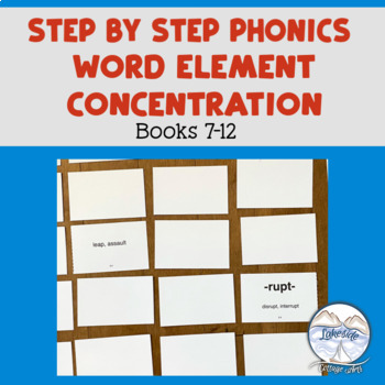 Preview of Reading System Steps 7-12 Word Element Concentration Game
