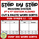 Reading System Sub Step 1 Word Sorts 3rd and 4th Edition Aligned 